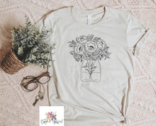 Load image into Gallery viewer, Floral Mason Jar