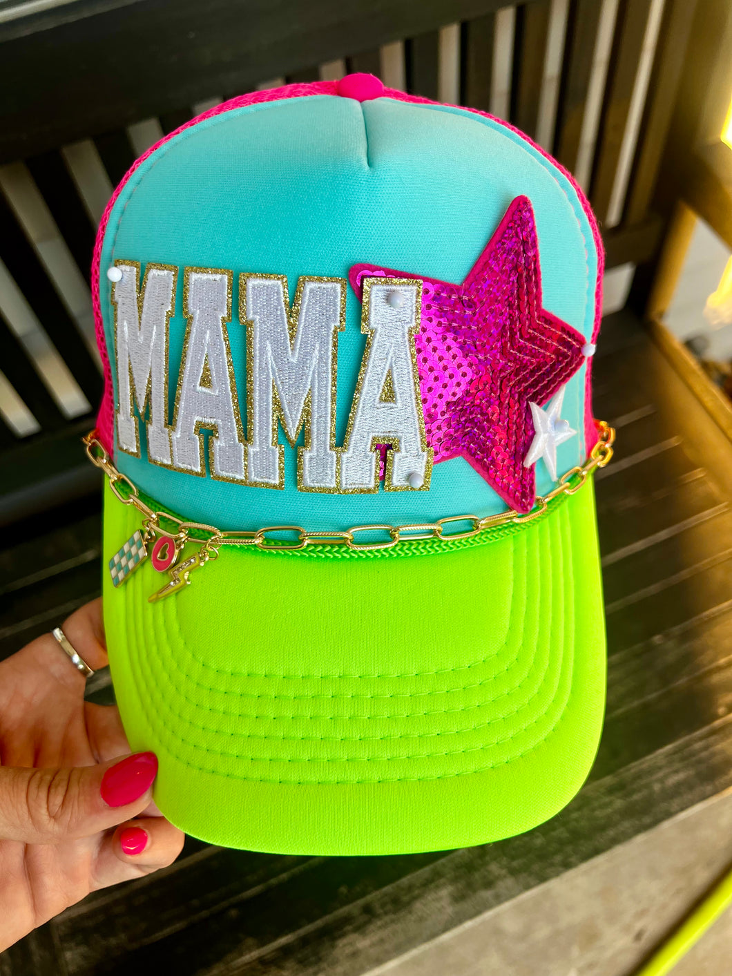 Mama neon hat