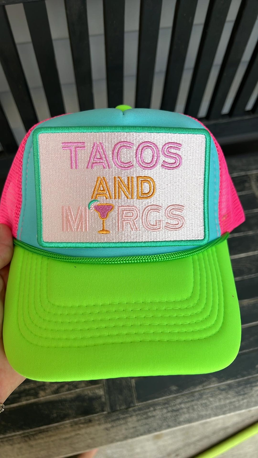 Tacos and Margs Neon Hat