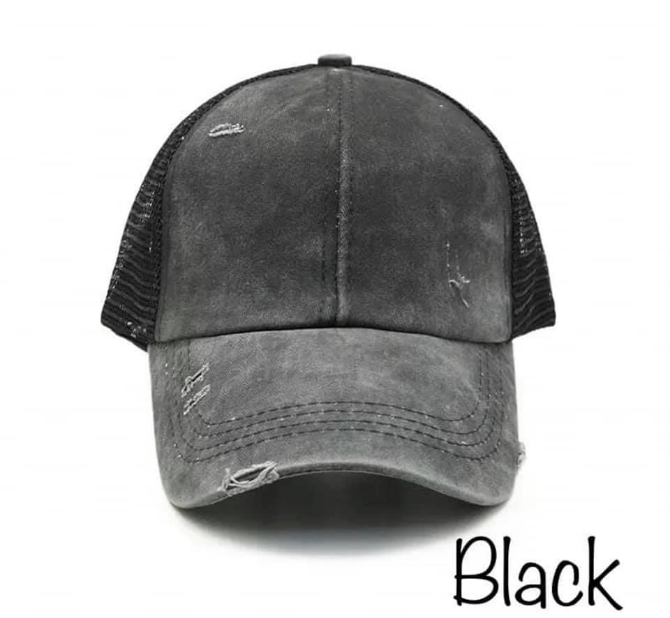 Black Criss Cross Hat