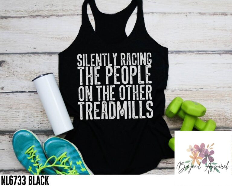 Silently Racing The People On The Other Treadmills