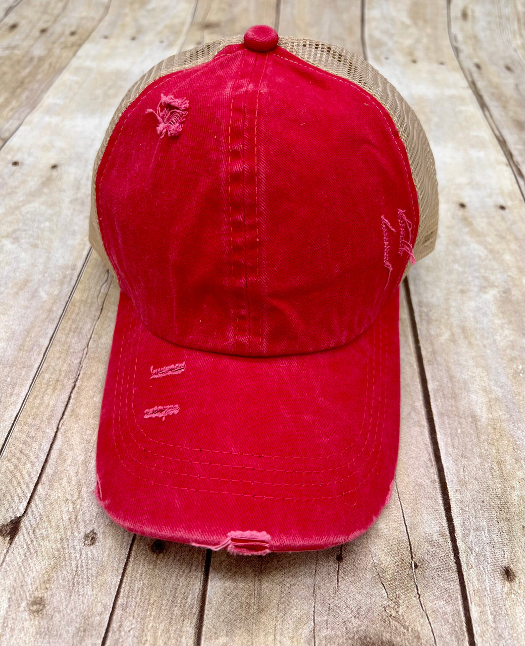 Red Criss Cross Hat